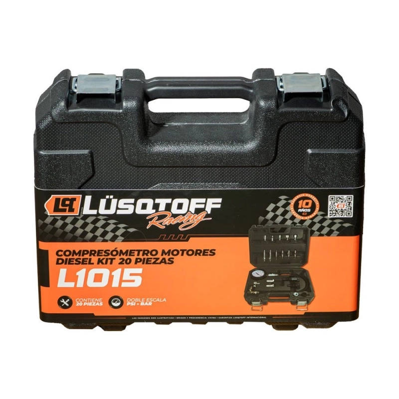 Compresometro Diesel LÜSQTOFF 19 Piezas